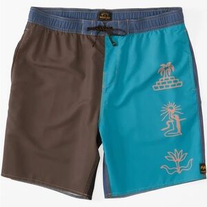 New! Billabong Men's Sacred Sands Layback Swim Trunks - Medium